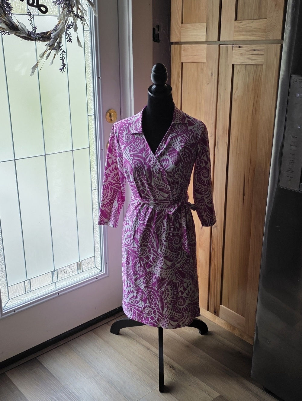 J. McLaughlin True Wrap Dress, Feminine, Classic & Chic